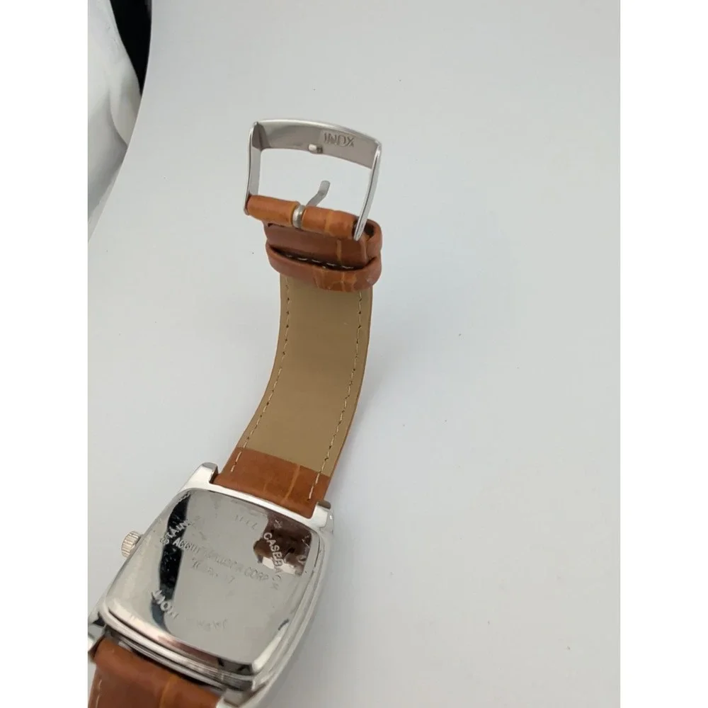 Vivani Women's Watch MOP Dial Silver 32mm Case Brown Band- New Battery